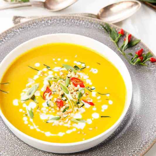 Thermomix Thai Pumpkin Soup Warm Up! 