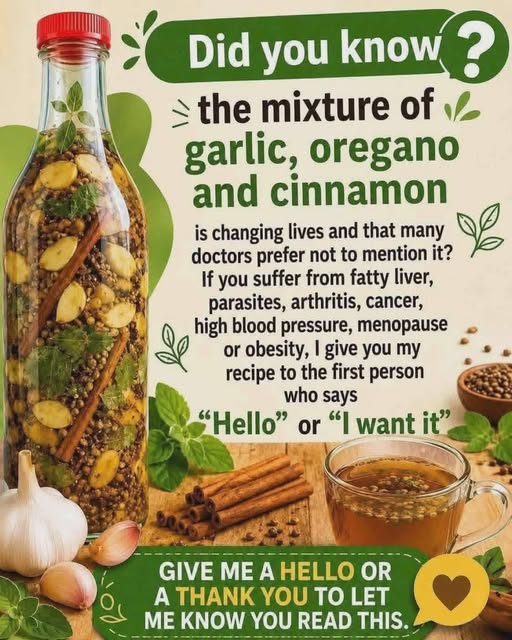 Mixture of Garlic, Oregano, and Cinnamon