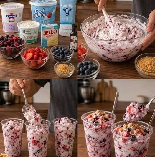 Fairlife Cool Whip Total Lite Strawberry Parfait